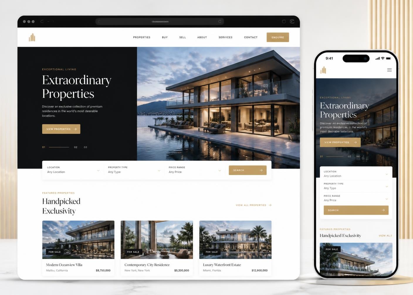 Northstar Estates responsive website