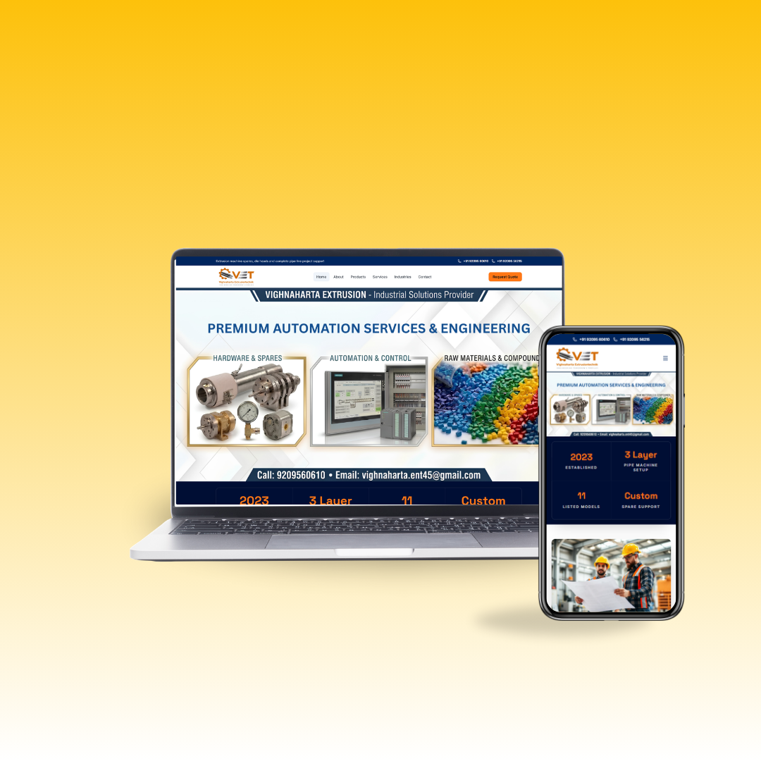Vighnaharta Extrusion responsive website
