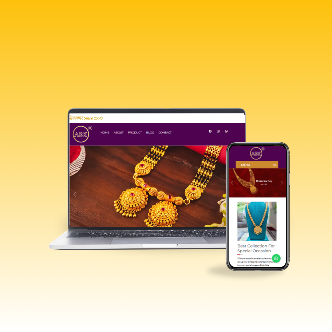 Ambika Jewellers responsive website