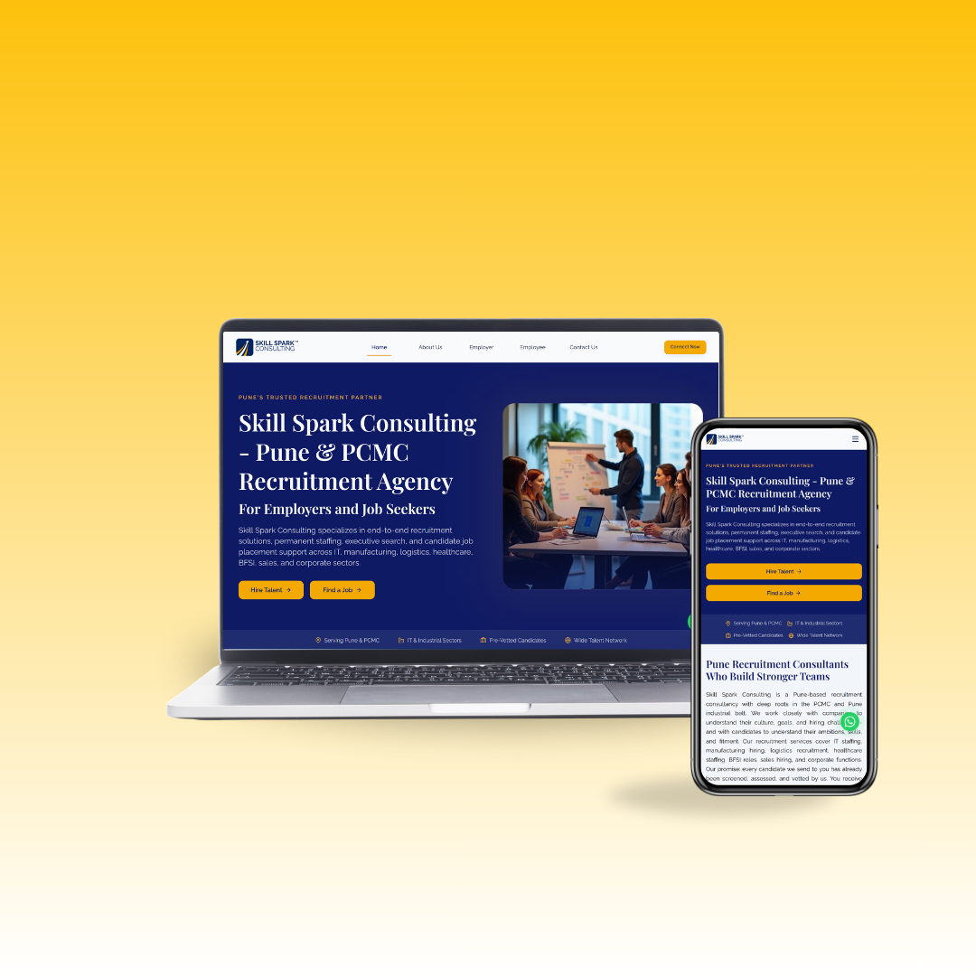 Skill Spark Consulting responsive website