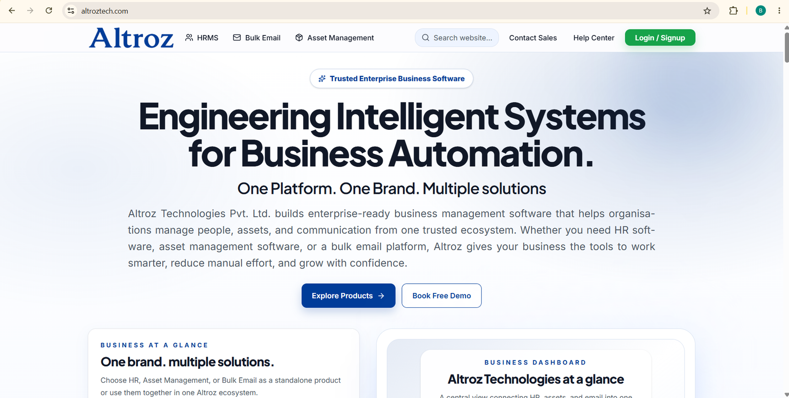 HRMS complete responsive design concept