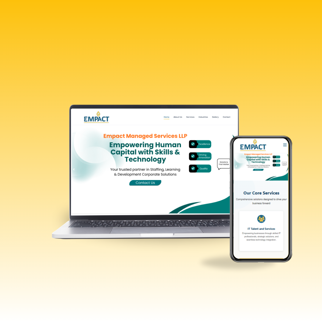 Empact Services complete responsive design concept