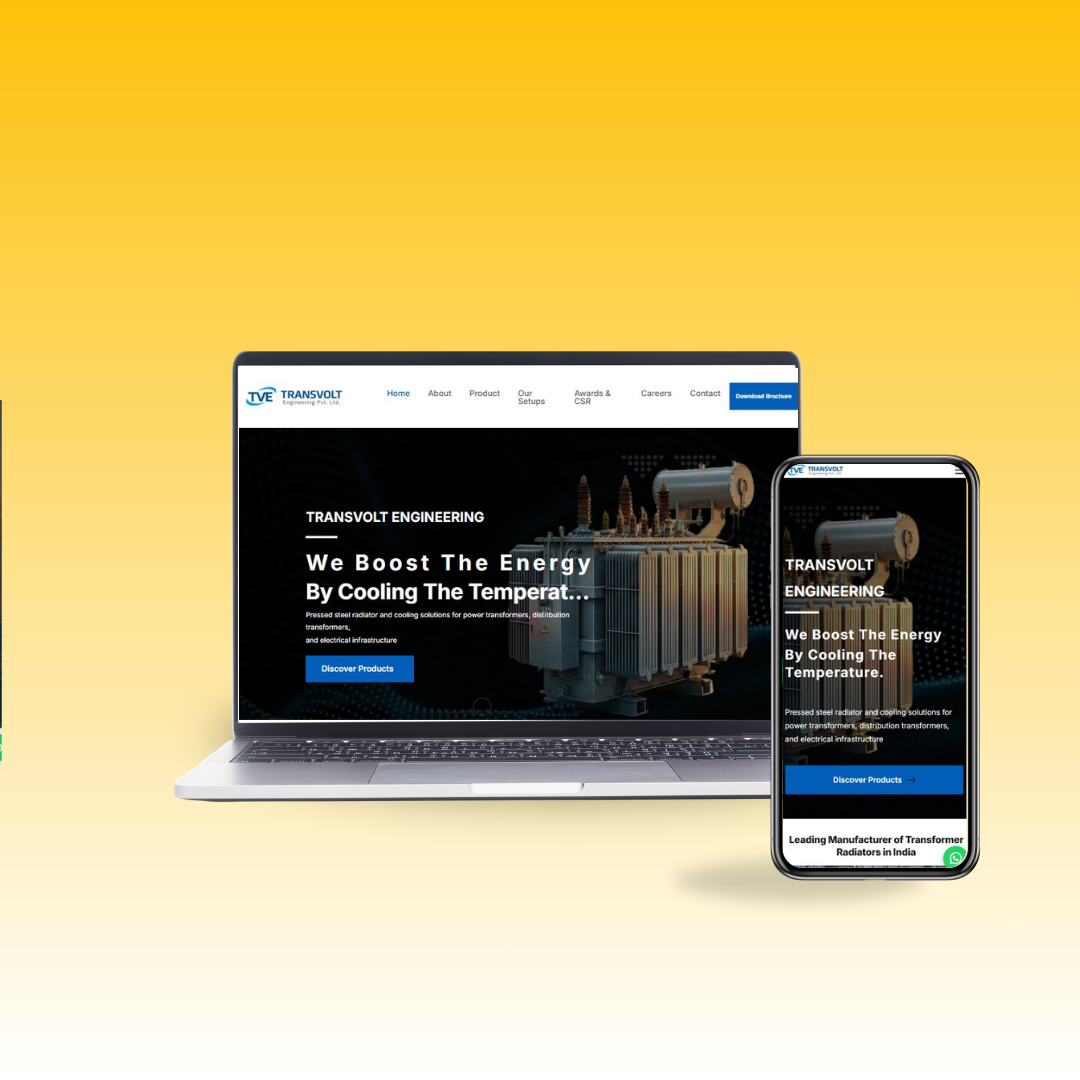 Transvolt Engineering Pvt. Ltd. complete responsive design concept