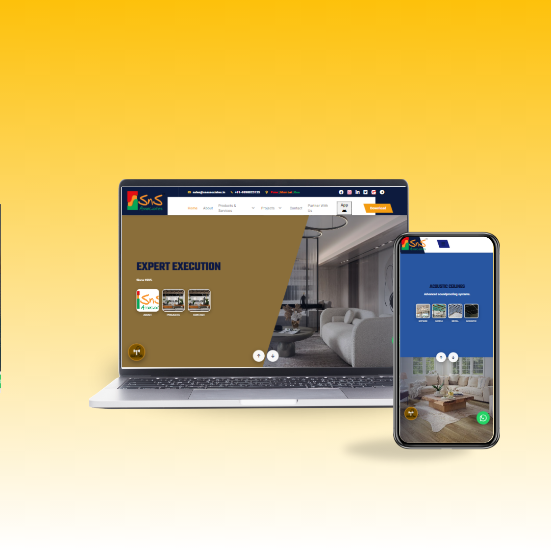 SnS Associates complete responsive design concept