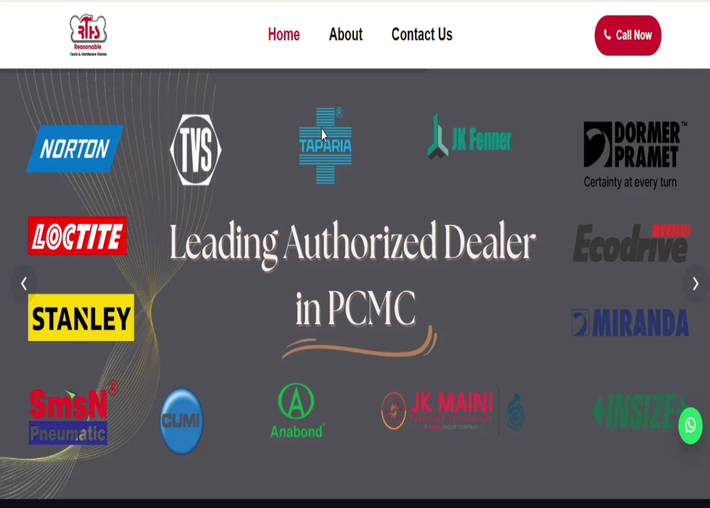 Reasonable Tools & Hardware Store complete responsive design concept